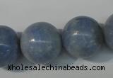 CAG4376 15.5 inches 18mm round dyed blue lace agate beads