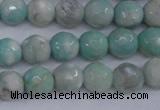 CAG4484 15.5 inches 6mm faceted round agate beads wholesale