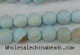 CAG4485 15.5 inches 6mm faceted round agate beads wholesale