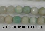 CAG4487 15.5 inches 6mm faceted round agate beads wholesale