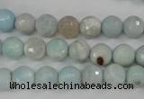 CAG4493 15.5 inches 8mm faceted round fire crackle agate beads