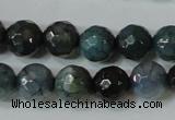 CAG4610 15.5 inches 6mm faceted round fire crackle agate beads