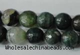 CAG4614 15.5 inches 6mm faceted round fire crackle agate beads