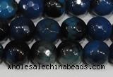 CAG4632 15.5 inches 6mm faceted round fire crackle agate beads