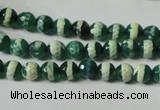 CAG4694 15.5 inches 6mm faceted round tibetan agate beads wholesale