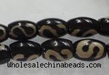 CAG5081 15.5 inches 8*12mm drum tibetan agate beads wholesale