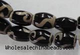 CAG5088 15.5 inches 8*12mm drum tibetan agate beads wholesale