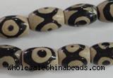 CAG5090 15.5 inches 8*12mm drum tibetan agate beads wholesale