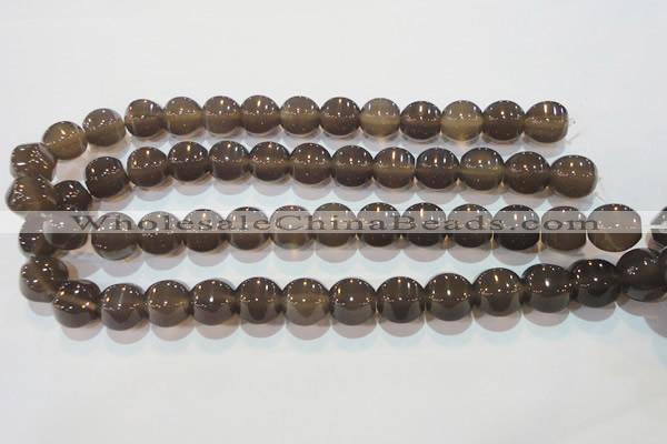 CAG5259 15.5 inches 14*15mm pumpkin Brazilian grey agate beads