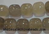 CAG5261 15.5 inches 14*14mm square Brazilian grey agate beads