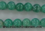 CAG5301 15.5 inches 6mm round peafowl agate gemstone beads