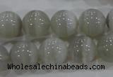 CAG5324 15.5 inches 14mm round grey line agate beads wholesale