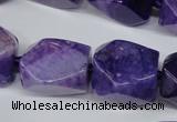 CAG5510 15.5 inches 16*17*22mm faceted nuggets agate beads