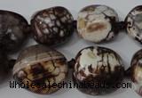 CAG5522 15.5 inches 15*17mm - 17*20mm nuggets agate gemstone beads