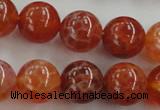 CAG5563 15.5 inches 10mm round natural fire agate beads wholesale