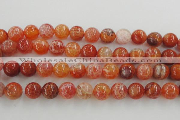 CAG5565 15.5 inches 14mm round natural fire agate beads wholesale