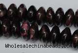 CAG5644 15 inches 8*16mm rondelle agate gemstone beads wholesale