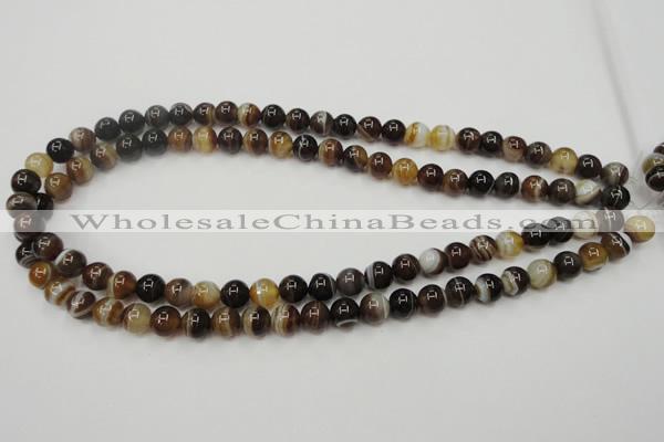 CAG5901 15 inches 8mm round Madagascar agate gemstone beads