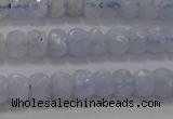 CAG5992 15.5 inches 3*5mm faceted rondelle blue lace agate beads