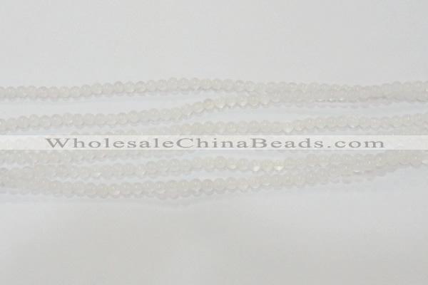 CAG6500 15.5 inches 4mm round Brazilian white agate beads