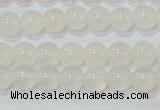 CAG6501 15.5 inches 6mm round Brazilian white agate beads