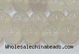 CAG6503 15.5 inches 10mm round Brazilian white agate beads