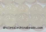 CAG6504 15.5 inches 12mm round Brazilian white agate beads