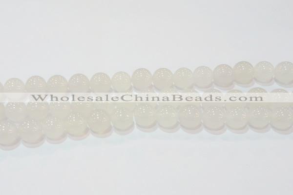 CAG6504 15.5 inches 12mm round Brazilian white agate beads