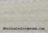 CAG6522 15.5 inches 6*10mm rondelle Brazilian white agate beads