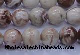 CAG6662 15.5 inches 8mm round Mexican crazy lace agate beads