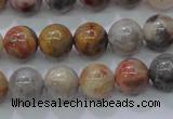 CAG6670 15.5 inches 4mm round natural crazy lace agate beads