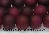 CAG6711 15 inches 10mm round plum pilates agate beads