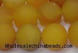 CAG6721 15 inches 10mm round yellow pilates agate beads