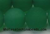 CAG6736 15 inches 20mm round green pilates agate beads