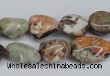 CAG7020 15.5 inches 10*12mm - 12*14mm nuggets ocean agate beads