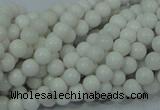 CAG704 15.5 inches 4mm round white agate gemstone beads wholesale