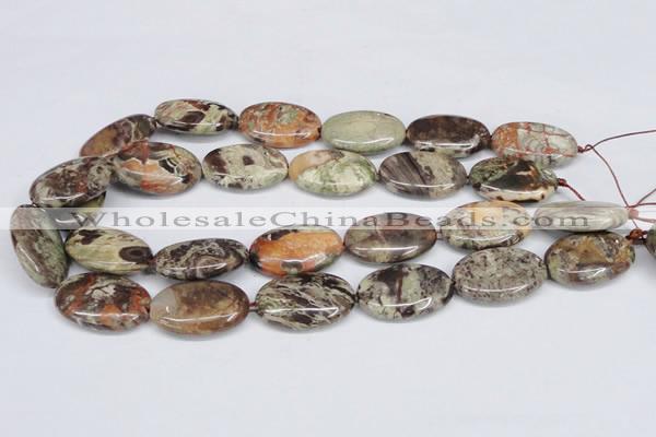 CAG7041 15.5 inches 20*30mm oval ocean agate gemstone beads