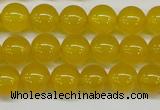 CAG7103 15.5 inches 10mm round yellow agate gemstone beads