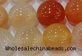 CAG7137 15.5 inches 18mm round red agate gemstone beads