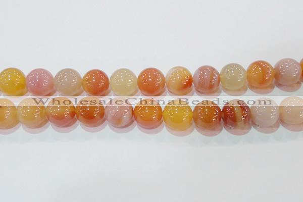 CAG7138 15.5 inches 20mm round red agate gemstone beads