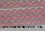 CAG7149 15.5 inches 4mm round pink agate gemstone beads