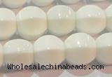 CAG7214 15.5 inches 12*12mm pumpkin white agate gemstone beads