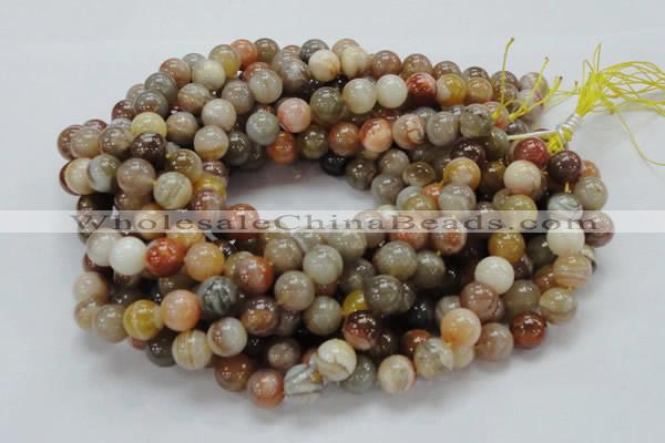 CAG765 15.5 inches 12mm round yellow agate gemstone beads wholesale