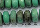 CAG7889 15.5 inches 12*16mm faceted rondelle grass agate beads