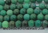 CAG7904 15.5 inches 6mm round grass agate beads wholesale