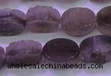 CAG8441 15.5 inches 10*14mm oval grey druzy agate gemstone beads