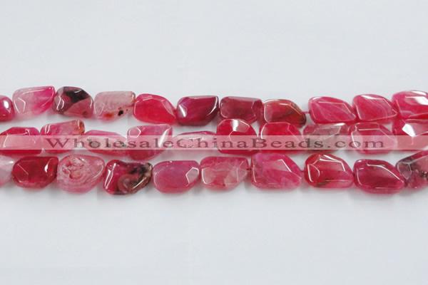 CAG8502 15.5 inches 15*20mm - 18*25mm freeform dragon veins agate beads