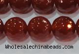 CAG8596 15.5 inches 18mm faceted round red agate gemstone beads