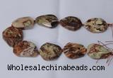 CAG8640 15.5 inches 30*40mm - 35*45mm freeform ocean agate beads