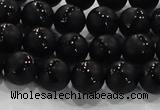 CAG8680 15.5 inches 6mm round matte tibetan agate gemstone beads